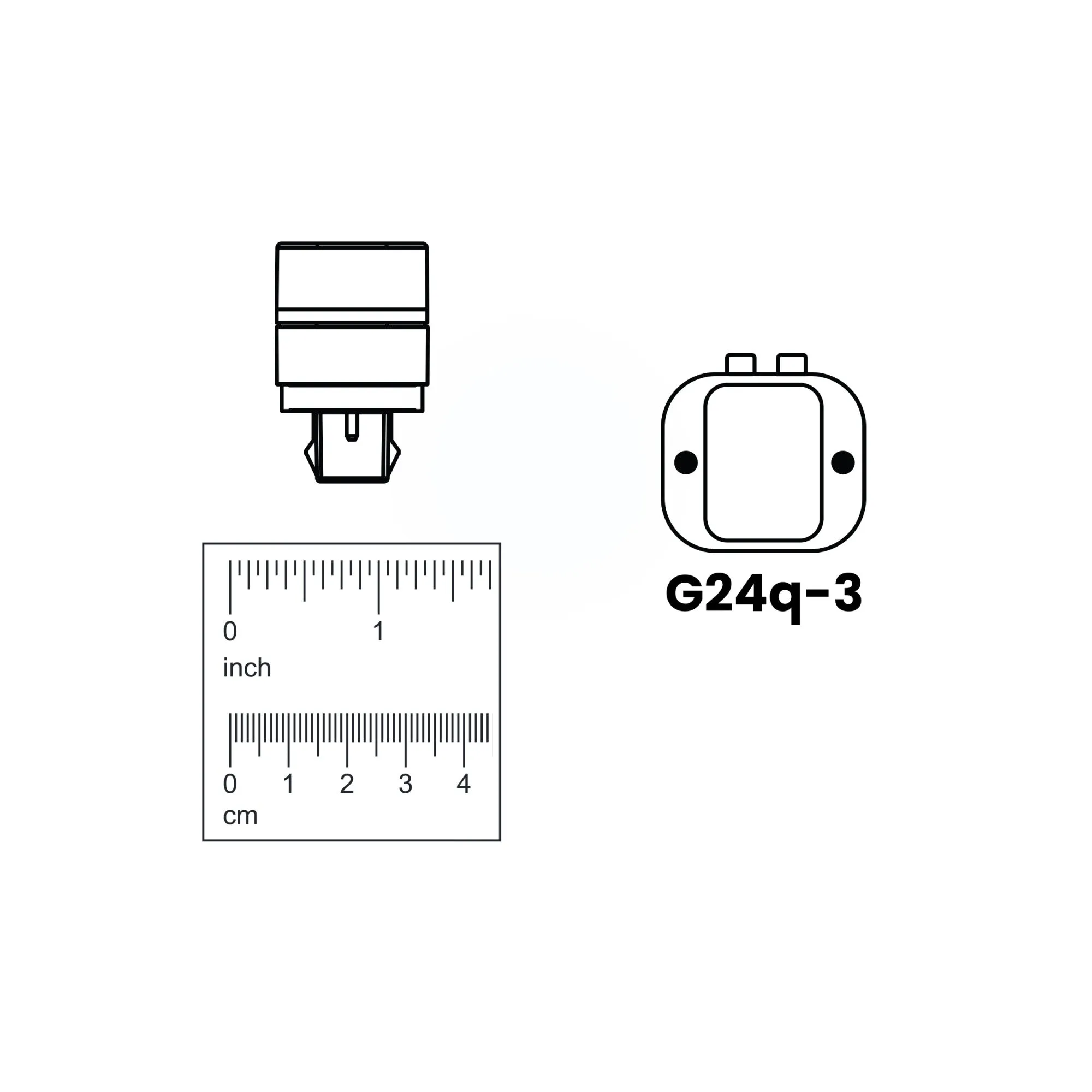 10W (26W Equivalent) Bright White (3500K) GX24Q-3 Base Direct Replacement (Type A) Quad Tube PL LED Bulb