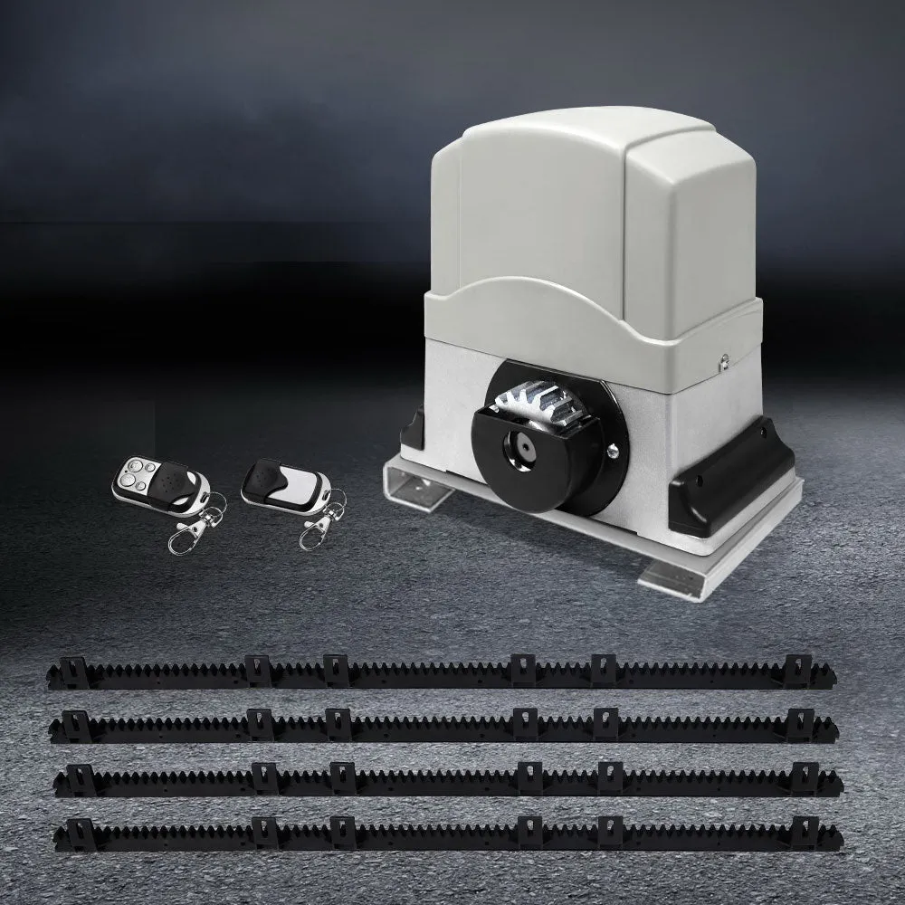 1200KG Electric Sliding Gate Opener, Auto-Close, 2 Remotes, LockMaster
