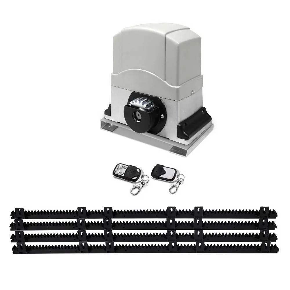 1200KG Electric Sliding Gate Opener, Auto-Close, 2 Remotes, LockMaster
