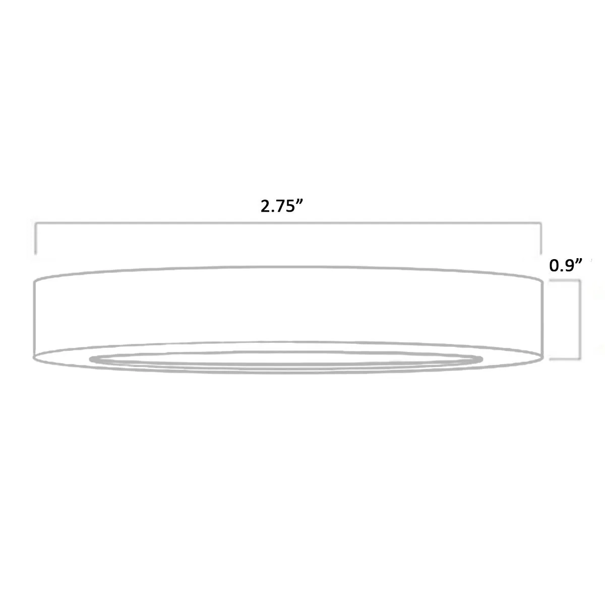 120V 3-CCT Puck Light Kit, 3" Wide, 27K|30K|35K, Black