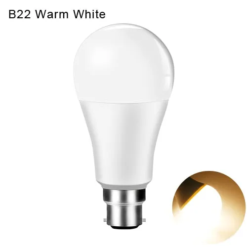 15W WiFi Smart LED Light Bulb E27 B22 Ampoule LED Intelligent Dimmable Night Lamp Apply to alexa google Home Assistant Echo