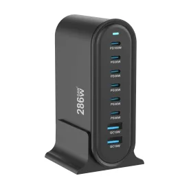286W GaN: Multifunctional Desktop Fast Charger 286W GaN: Multifunctional Desktop Fast Charger