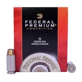 40 Smith & Wesson - Premium Personal Defense, 165 Grains, Hydra-Shok, Jacketed Hollow Point, Per 20