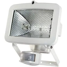 400 watt White Energy Saving PIR Halogen Floodlight