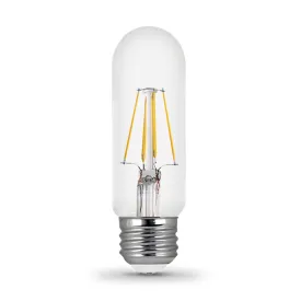 4.5W (40W Replacement) Daylight (5000K) E26 Base (T10 Replacement) Dimmable Enhance Glass Filament LED Replacement Light Bulb