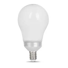 60W Replacement A15 Candelabra Base Dimmable Soft White Glass Filament Enhance (2-Pack)