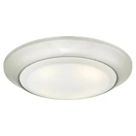 7-3/8-Inch Dimmable ENERGY STAR 3000K LED Indoor/Outdoor Surface Mount Ceiling Fixture, Brushed Nickel Finish