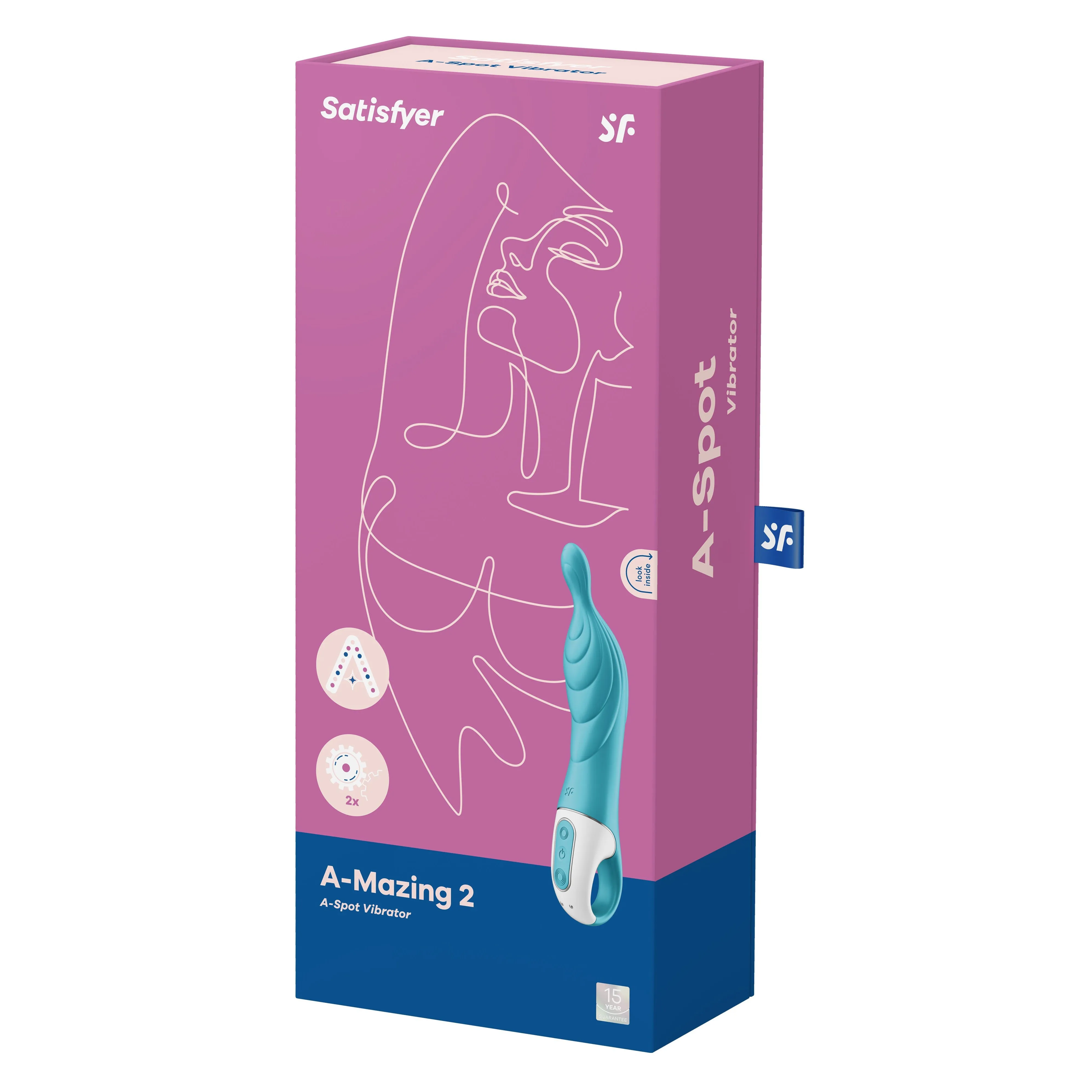 A-Mazing 2 a-Spot Vibrator - Turquoise Turquoise