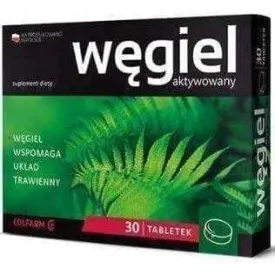 Activated charcoal x 30 tablets