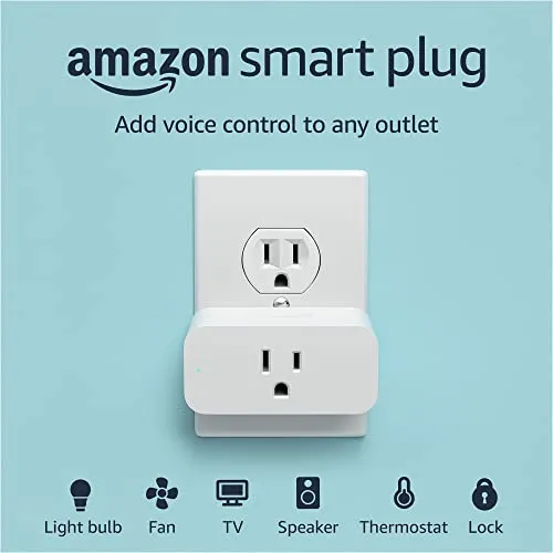 Amazon Smart Plug, for home automation, Works with Alexa - A Certified for Humans Device