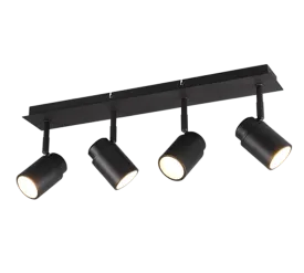 Angelo 3/4Lt Bar Spotlight IP44 - Black/Chrome