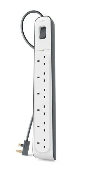 Belkin 6 Way Surge Protstrip  2M