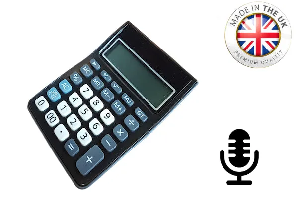 Black Vox Calculator Audio Recorder