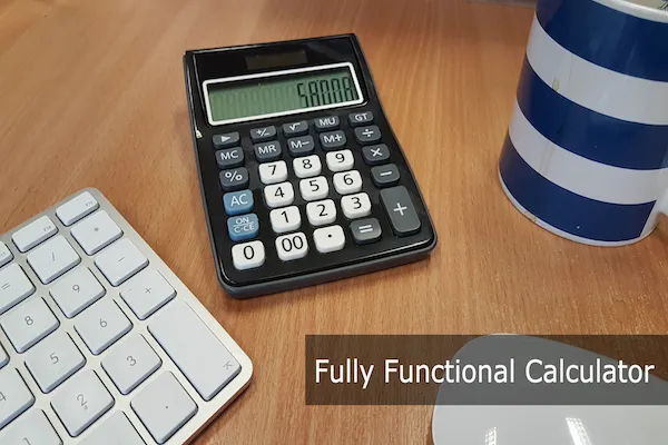Black Vox Calculator Audio Recorder