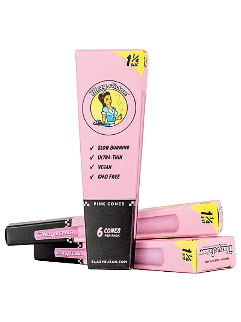 Blazy Susan Pink 1 1/4 Cones 6 Pack