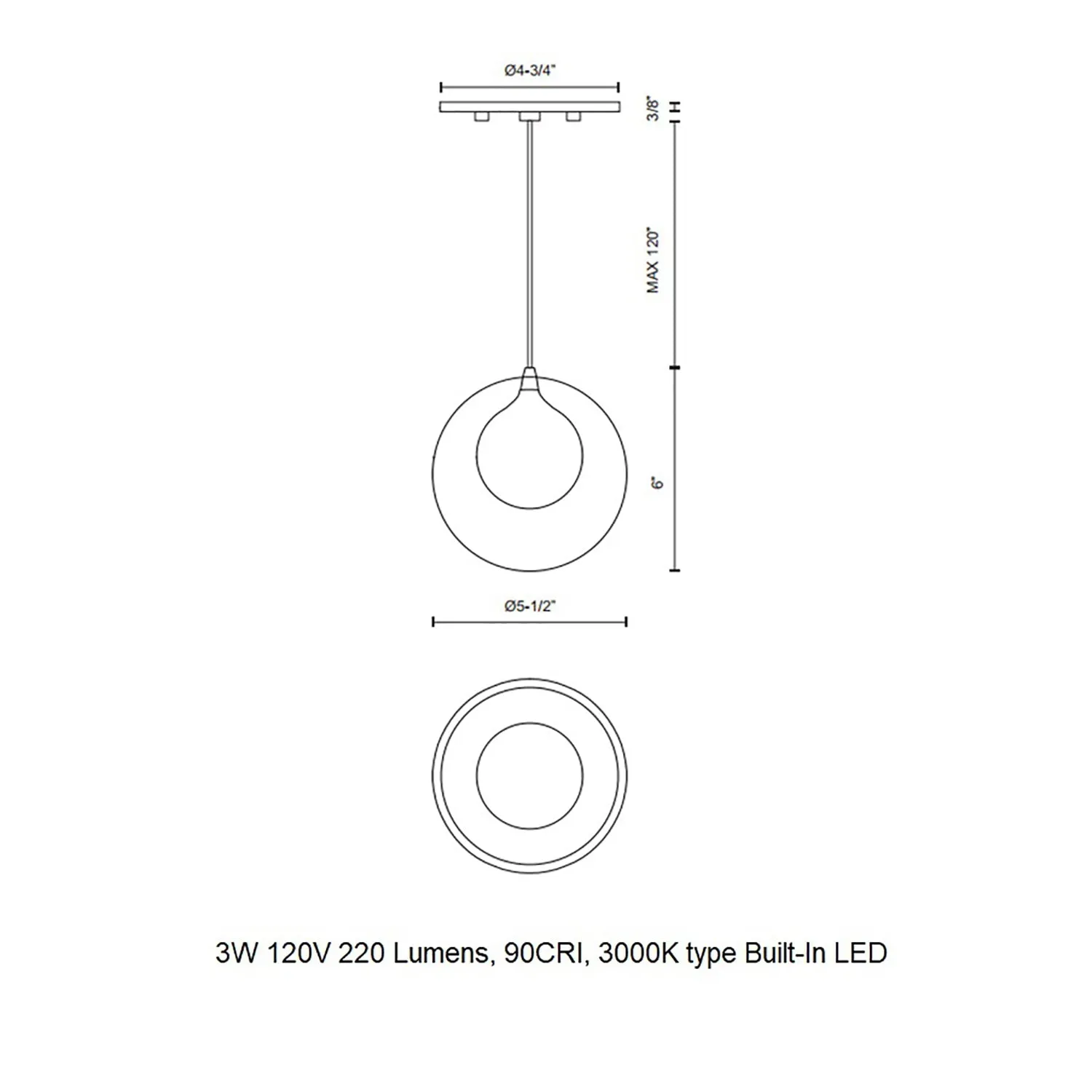 Bolla Pendant Light