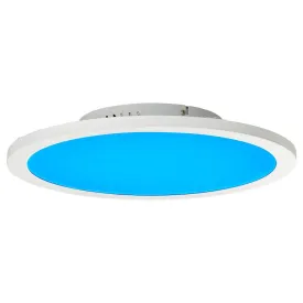 Brilliant 1 Light 24W Abie LED Round Ceiling Panel - White | G97060/05