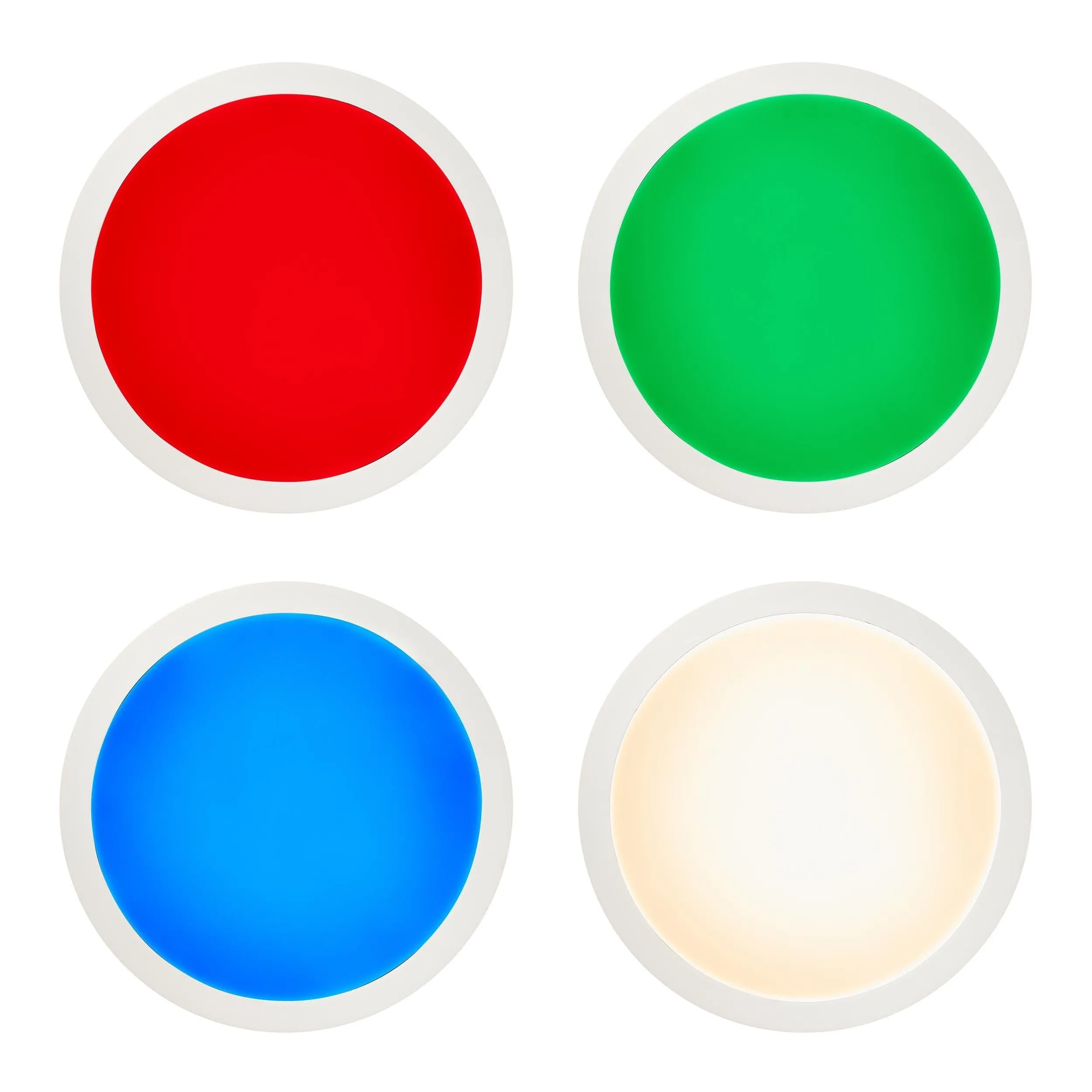 Brilliant 1 Light 24W Abie LED Round Ceiling Panel - White | G97060/05