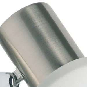 Brilliant 1 Light 40W Luca Wall Spotlight - Chrome & White | 35810/77