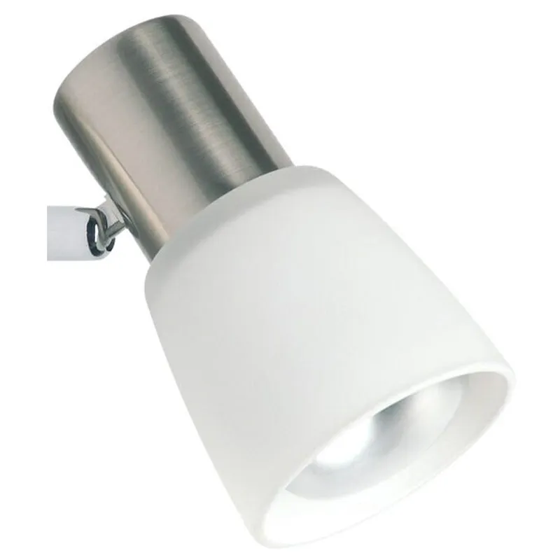 Brilliant 1 Light 40W Luca Wall Spotlight - Chrome & White | 35810/77