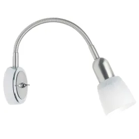 Brilliant 1 Light 40W Sofia Flexarm Wall Spotlight - Chrome & White | 55390/77