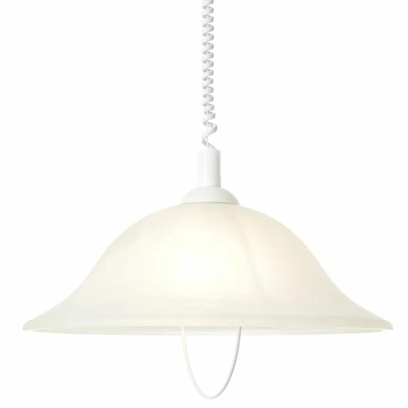 Brilliant 1 Light 60W Freya Pendant Light - White | 93220/05