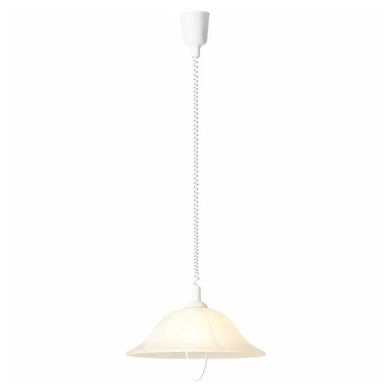 Brilliant 1 Light 60W Freya Pendant Light - White | 93220/05