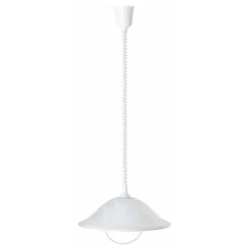 Brilliant 1 Light 60W Freya Pendant Light - White | 93220/05