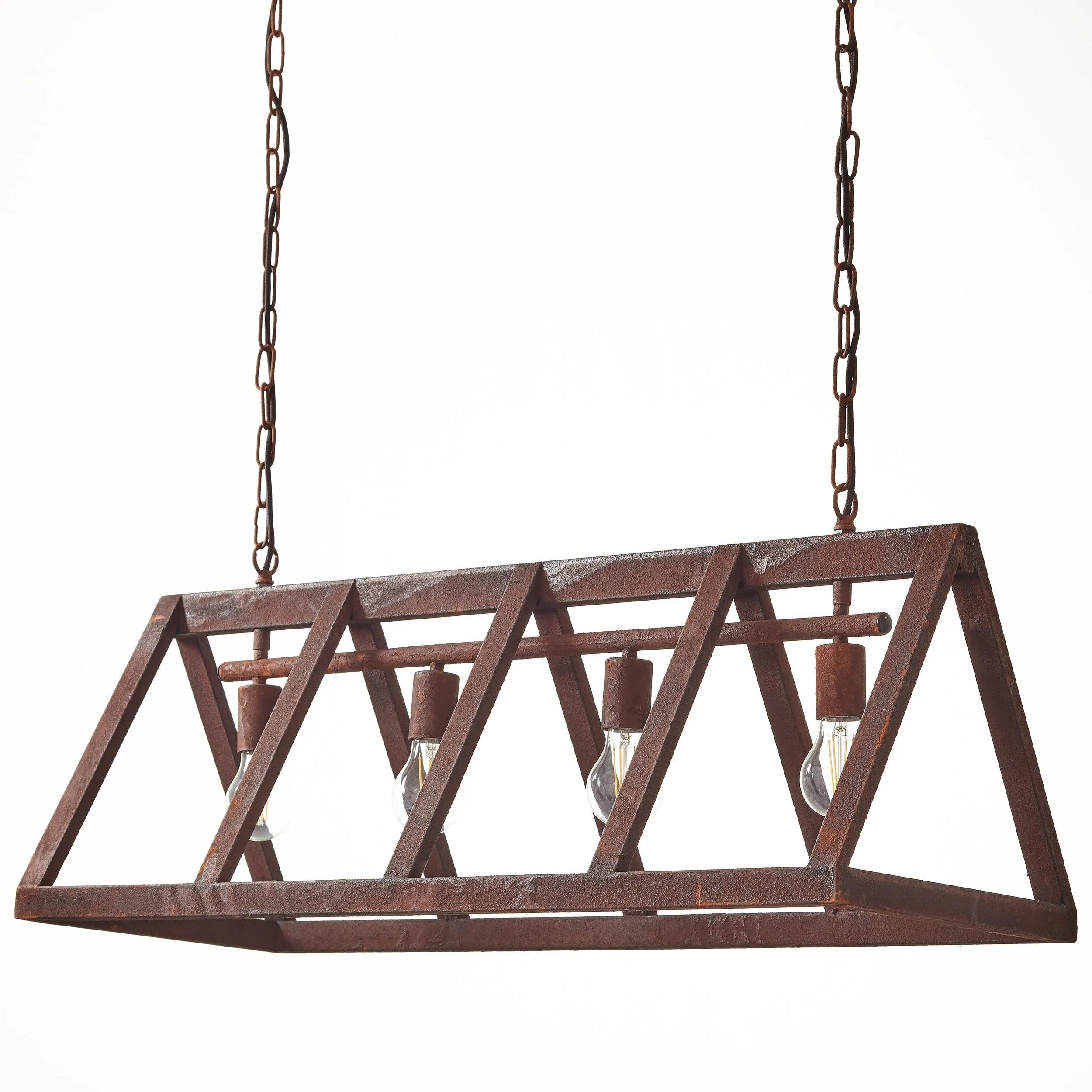 Brilliant 4 Light 240W Matrix Pendant Light - Rust | 93760/55