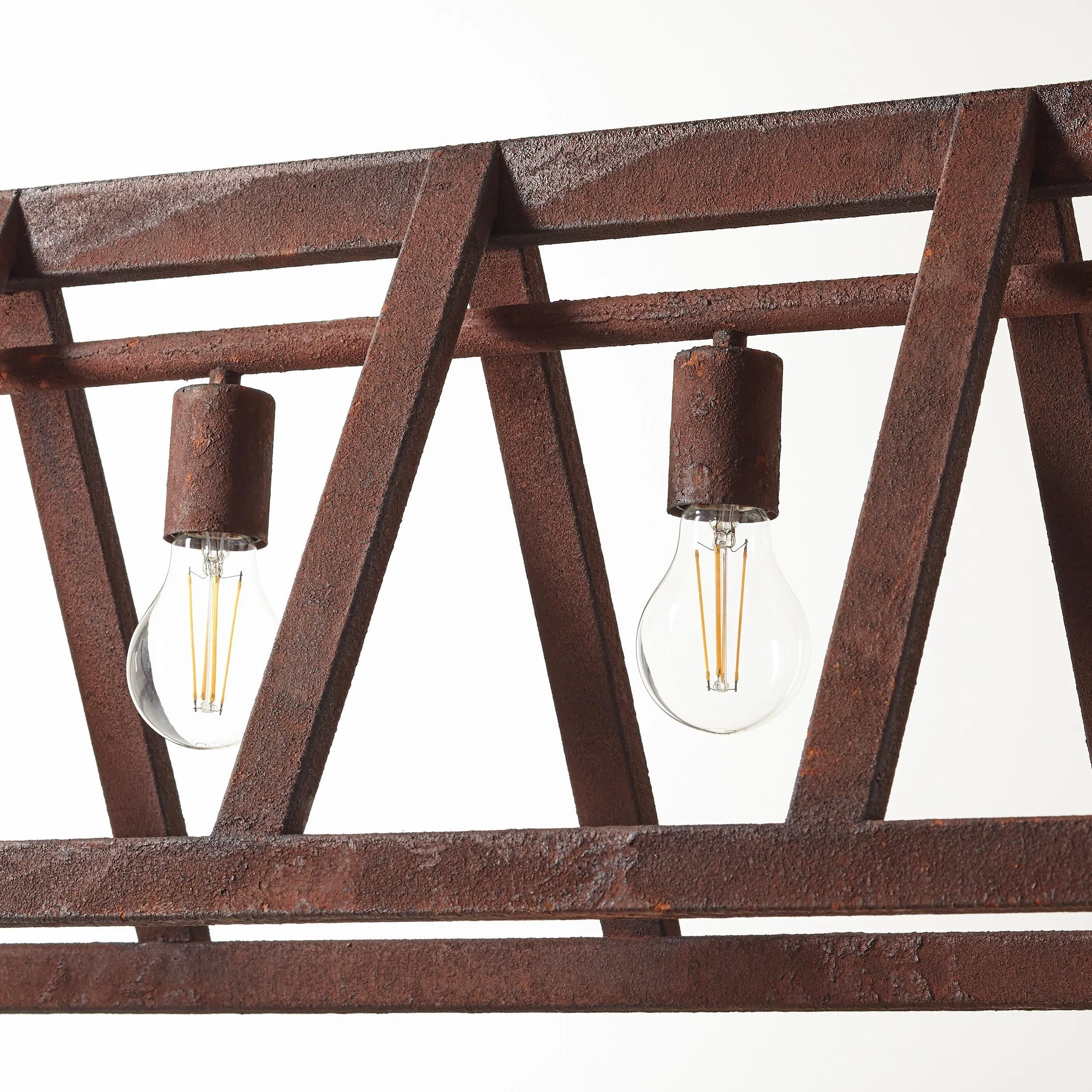 Brilliant 4 Light 240W Matrix Pendant Light - Rust | 93760/55