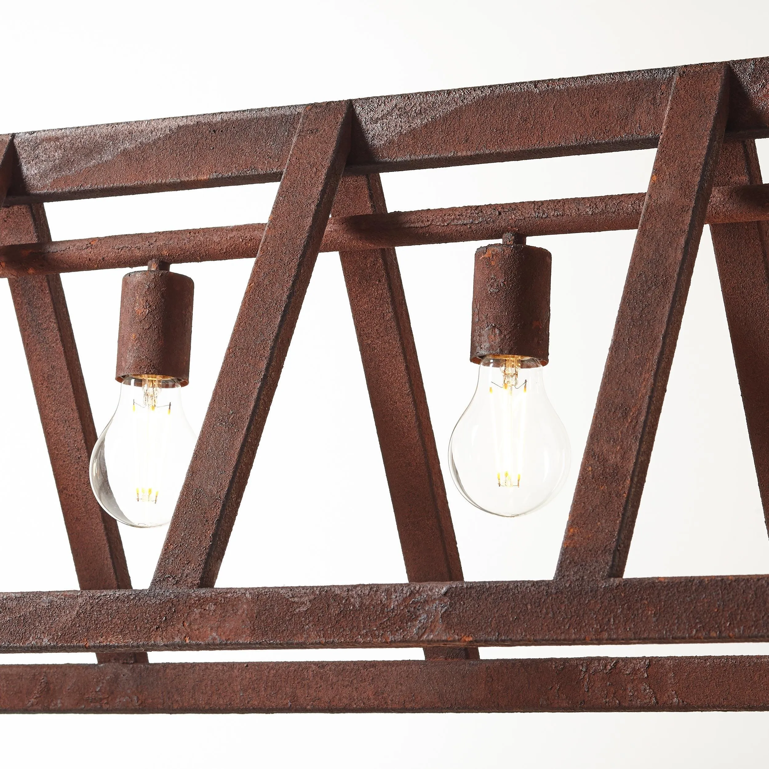 Brilliant 4 Light 240W Matrix Pendant Light - Rust | 93760/55