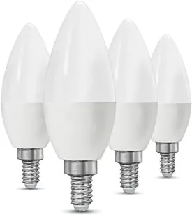 4-Pack of Clear C37 E14 Filament Bulbs