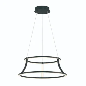 Cadoux 20 in. LED Chandelier Matte Black Finish