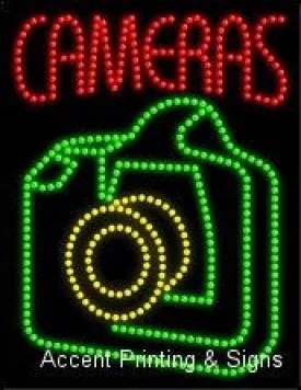 Cameras LED Sign (High Impact, Energy Efficient) Cameras LED Sign (High Impact, Energy Efficient)