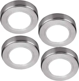 Circle Silver Cabinet Led 4 Pack