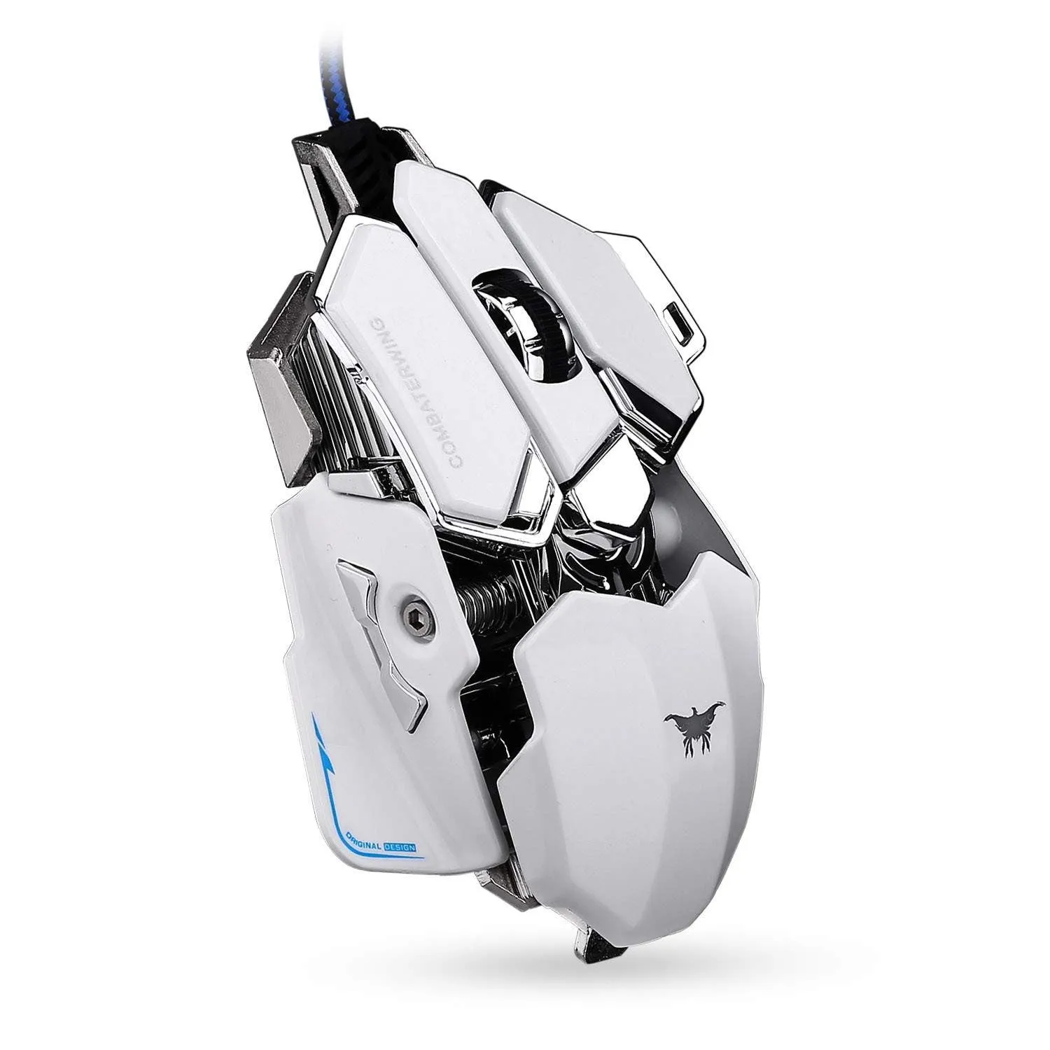 Combaterwing 4800 DPI Professional Wired Gaming Mouse Programmable 10 Buttons RGB LED Optical USB