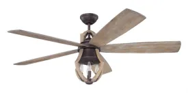 Craftmade WIN56ABZWP5 - 56 Inch Ceiling Fan w/Blades & Light Kit Aged Bronze/Weathered Pine