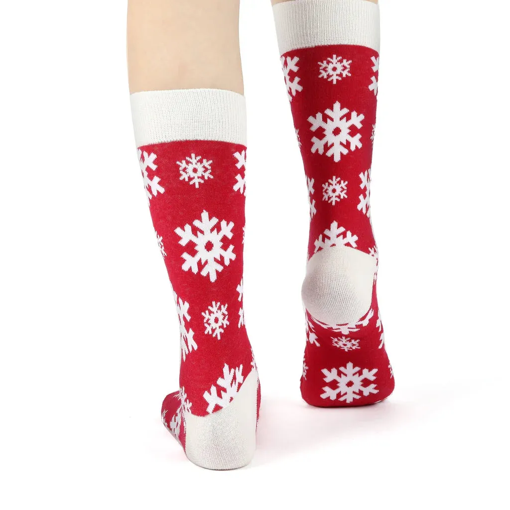 Eco Chic Eco-Friendly Snowflake Bamboo Socks