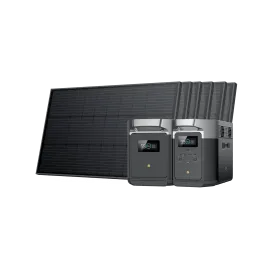 EcoFlow DELTA Max Portable Power Station   6*100W Rigid Solar Panel   EcoFlow DELTA Max Smart Extra Battery