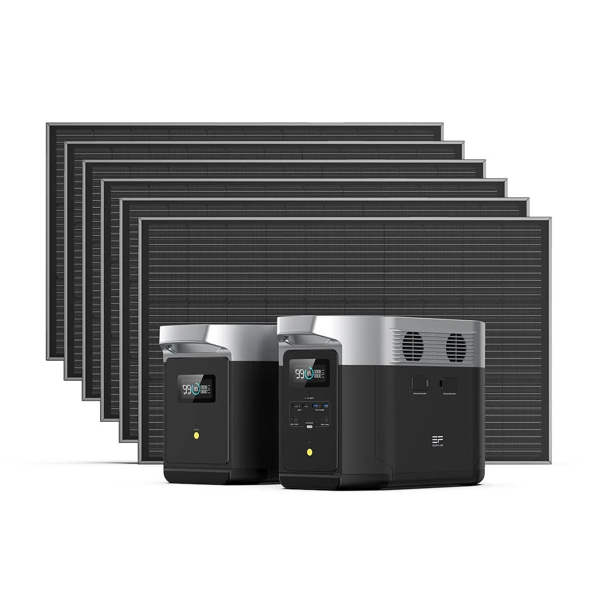 EcoFlow DELTA Max Portable Power Station   6*100W Rigid Solar Panel   EcoFlow DELTA Max Smart Extra Battery