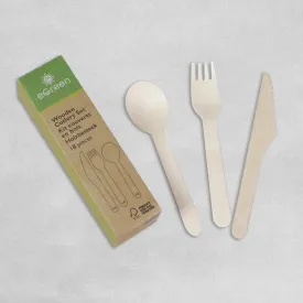 eGreen Wooden Cutlery Set - 18 pcs (6 Settings) eGreen Wooden Cutlery Set - 18 pcs (6 Settings)