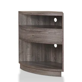 Elmore Grey Multi-Functional Space-Saving Corner TV Console