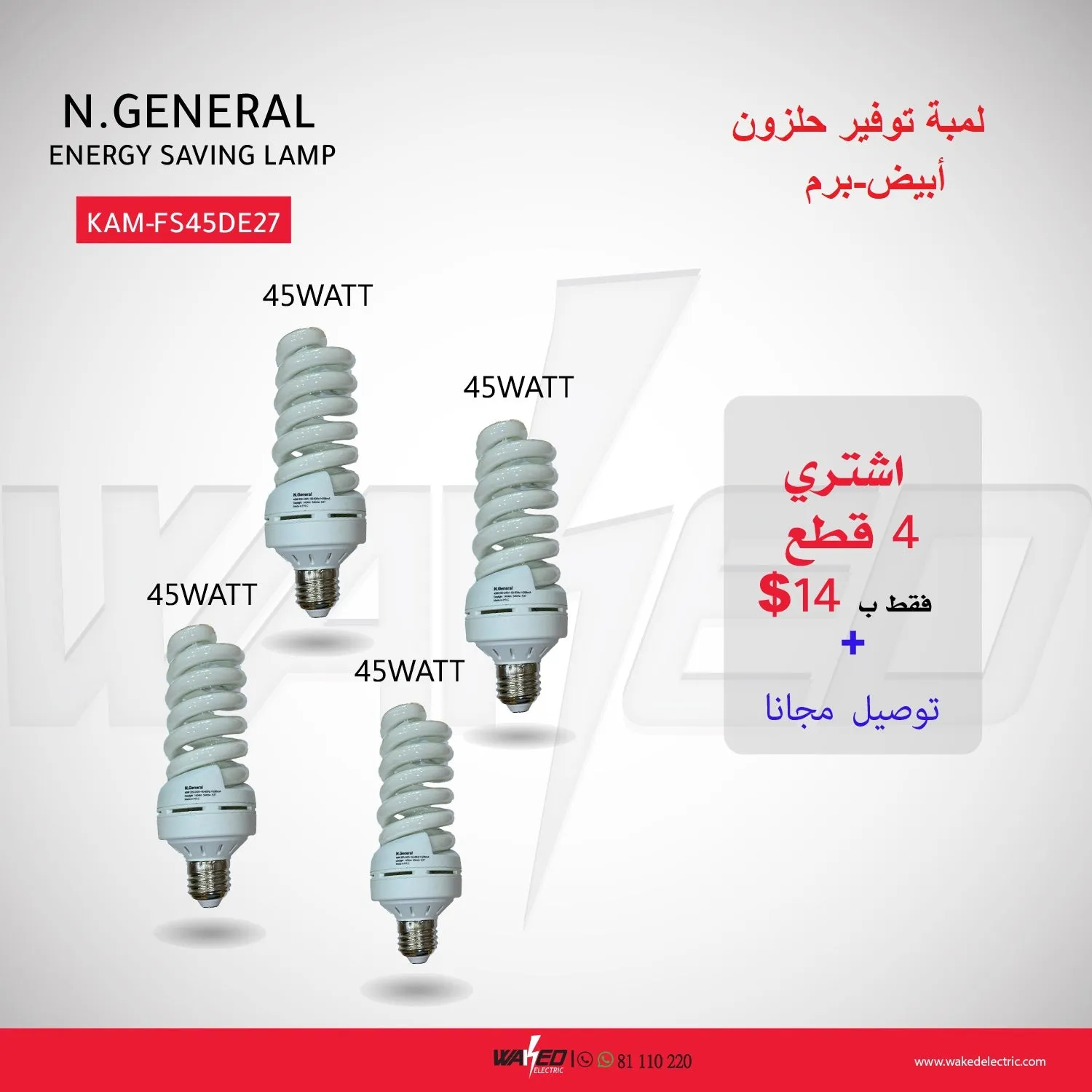 ENERGY SAVING LAMP - 45W