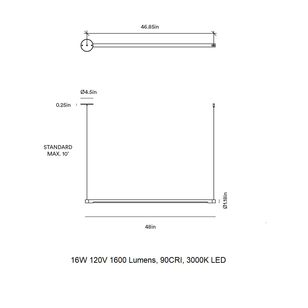 Form Linear LED Pendant Light