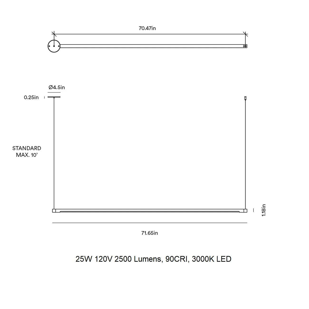Form Linear LED Pendant Light