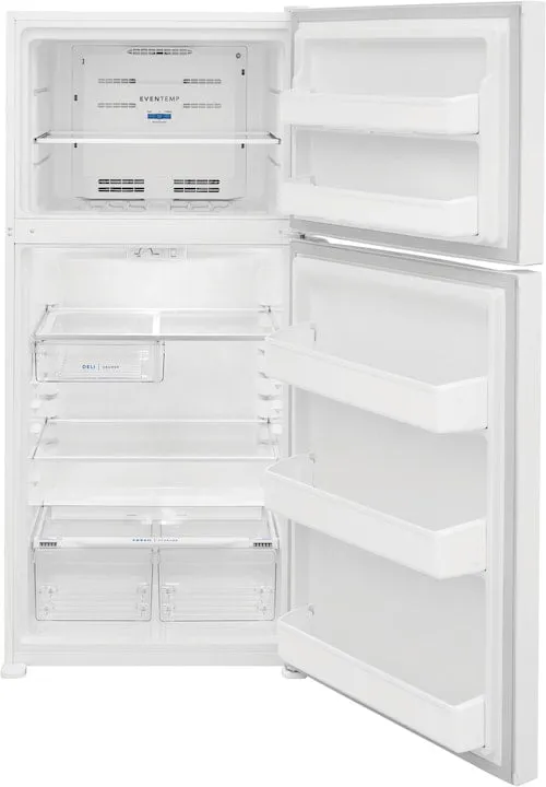 Frigidaire 18.3 Cu. Ft. Top Freezer Refrigerator LED Lighting Frost Free Defrost ADA Compliant in White