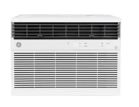 GE 18,000 BTU 230/208V Window Air Conditioner Cools 1000 Sq. Ft. with SMART tech, ENERGY STAR & Remote in White