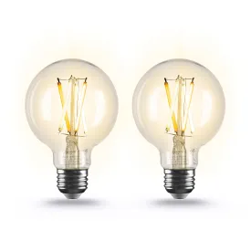Geeni Lux Edison G25 Smart Bulb - 100W Equivalent, Tunable White (2-Pack)