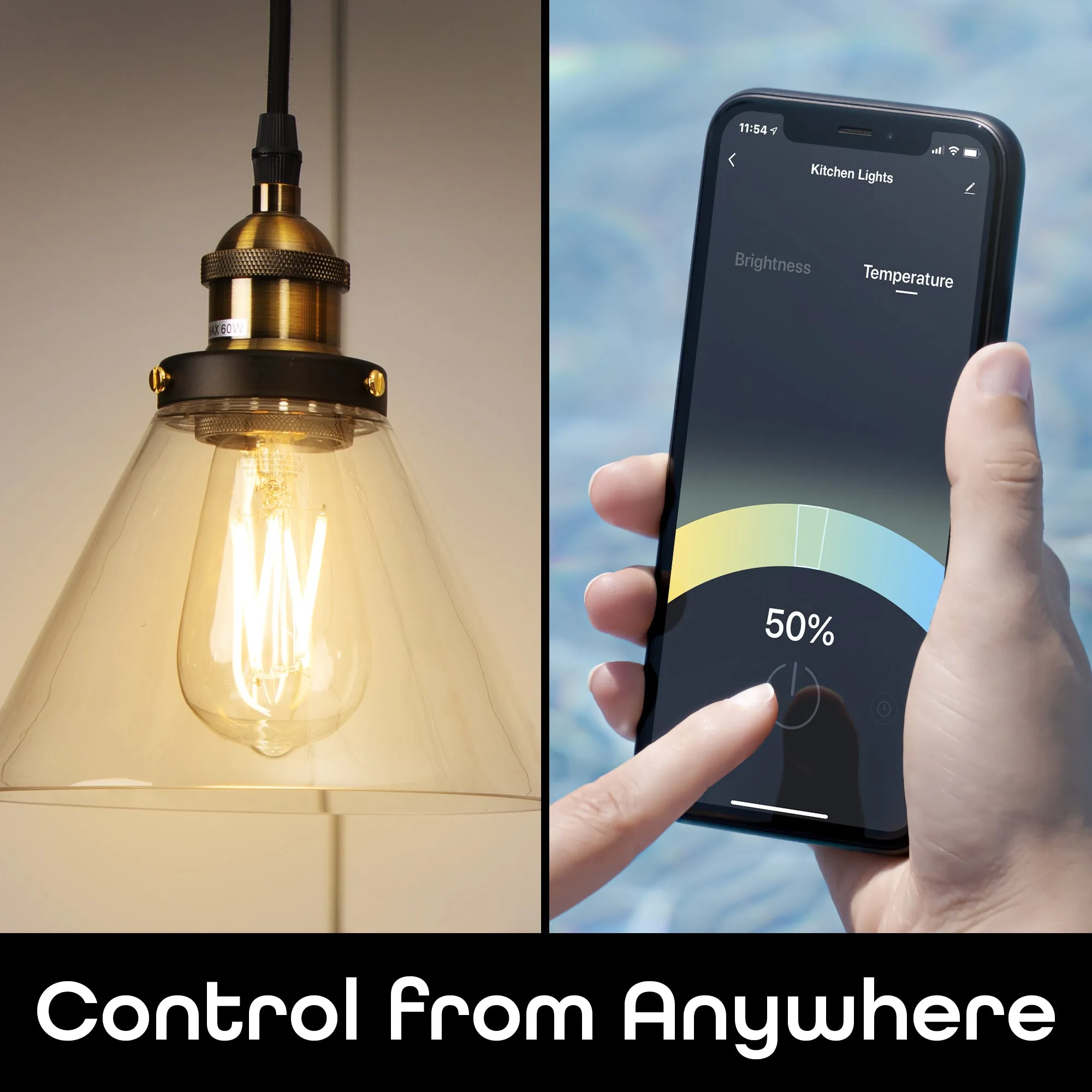 Geeni Lux Edison ST19 Smart Bulb - Tunable White (2-Pack)