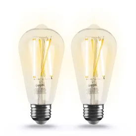 Geeni Lux Edison ST21 Smart Bulb - Tunable White (2-Pack)